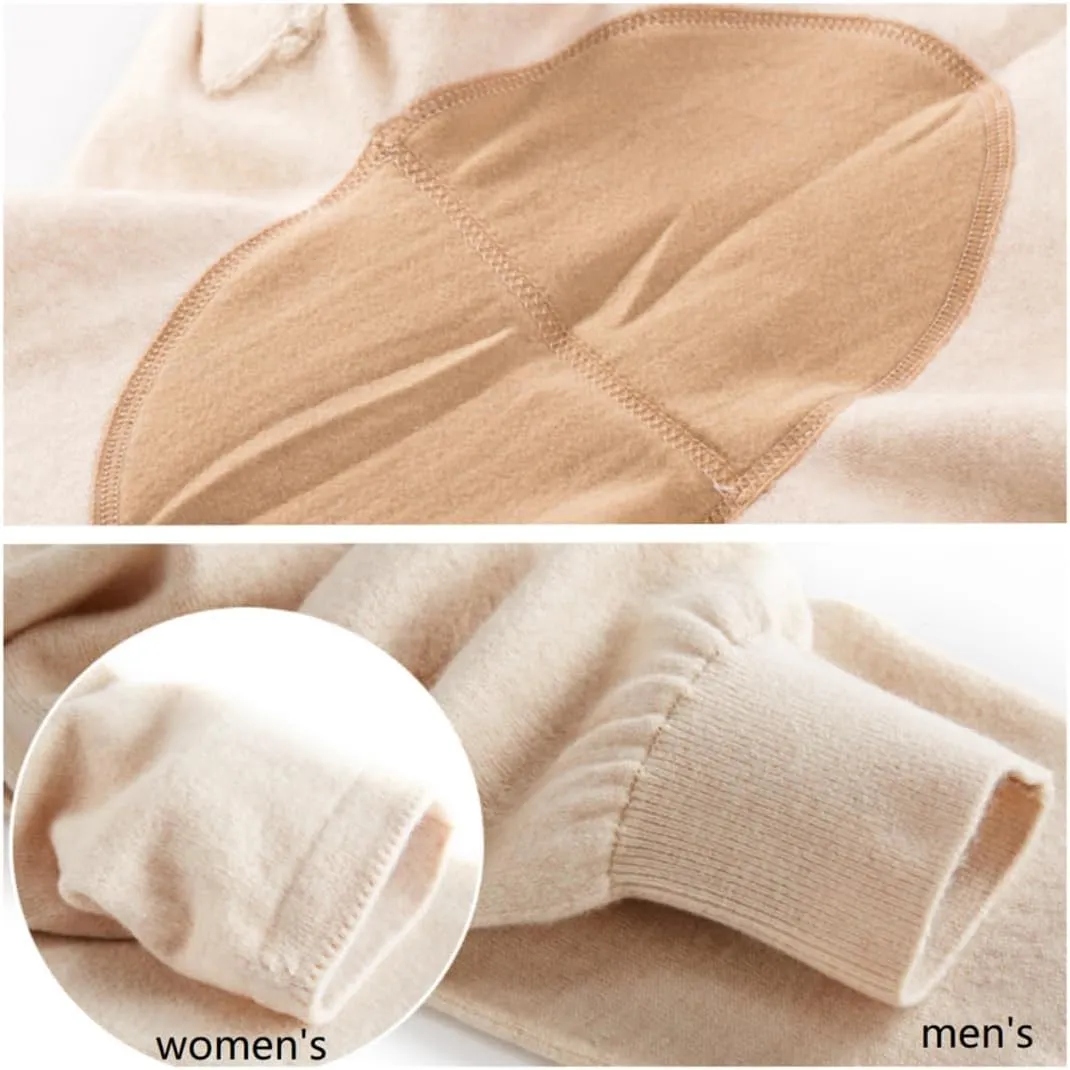 97% Cashmere Men Women Thermal Underwear Winter Leggings Mens Base Layer Womens Tights Long Johns Wool Heavy Weight