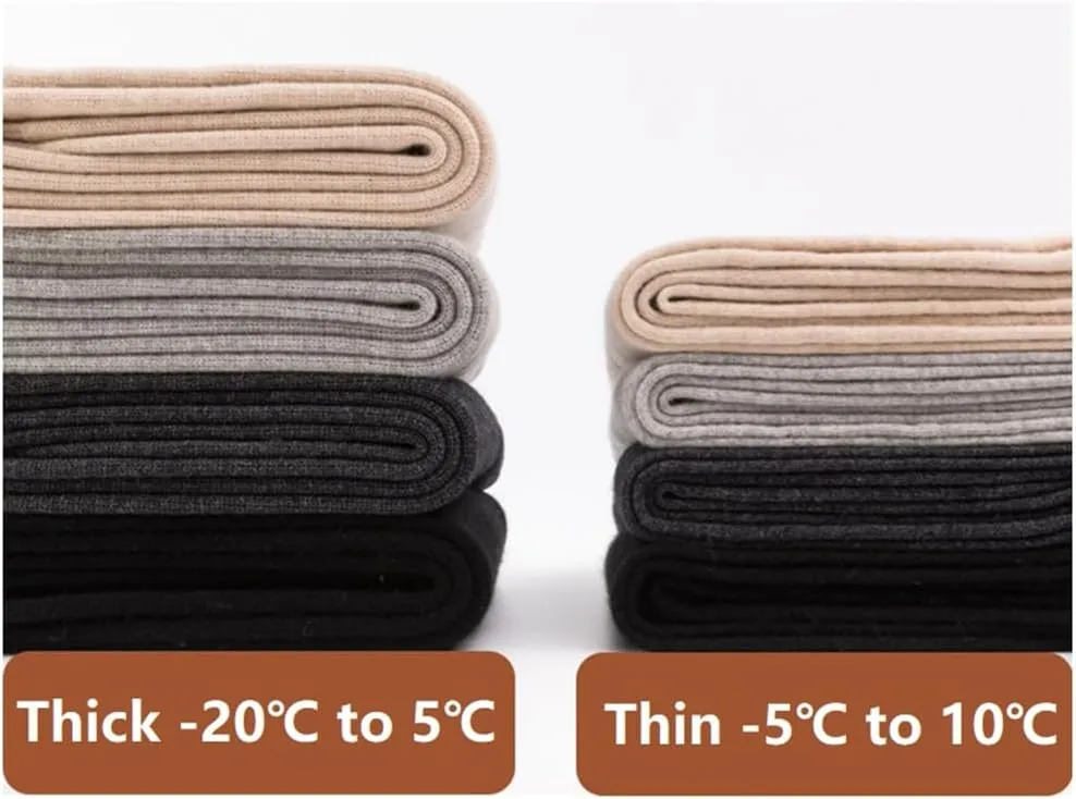 97% Cashmere Men Women Thermal Underwear Winter Leggings Mens Base Layer Womens Tights Long Johns Wool Heavy Weight