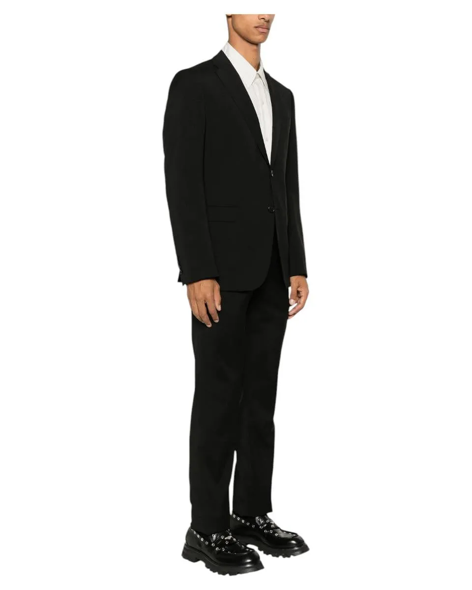 Abito Emporio Armani in Lana Vergine Nero Carbone