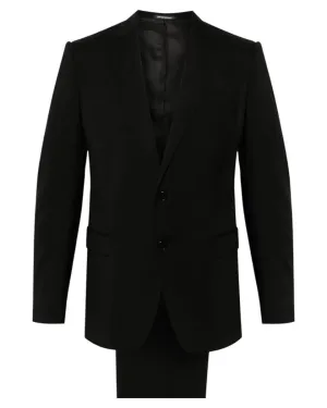 Abito Emporio Armani in Lana Vergine Nero Carbone