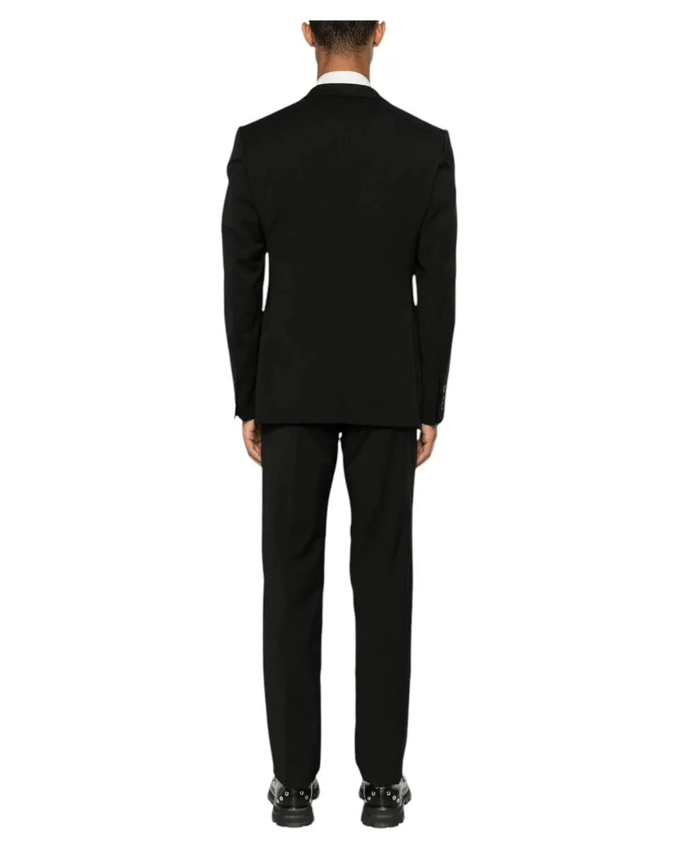 Abito Emporio Armani in Lana Vergine Nero Carbone
