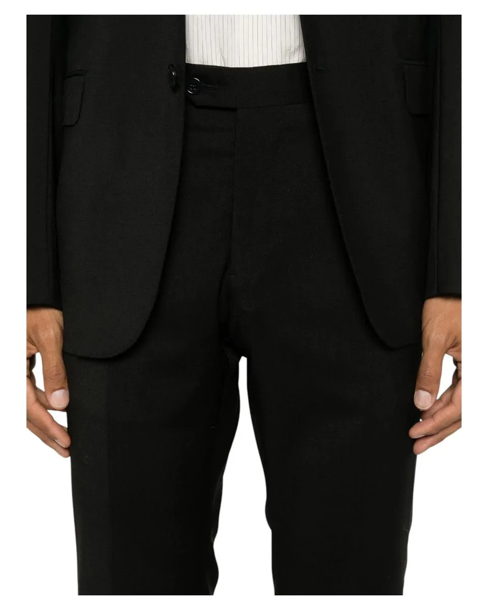 Abito Emporio Armani in Lana Vergine Nero Carbone