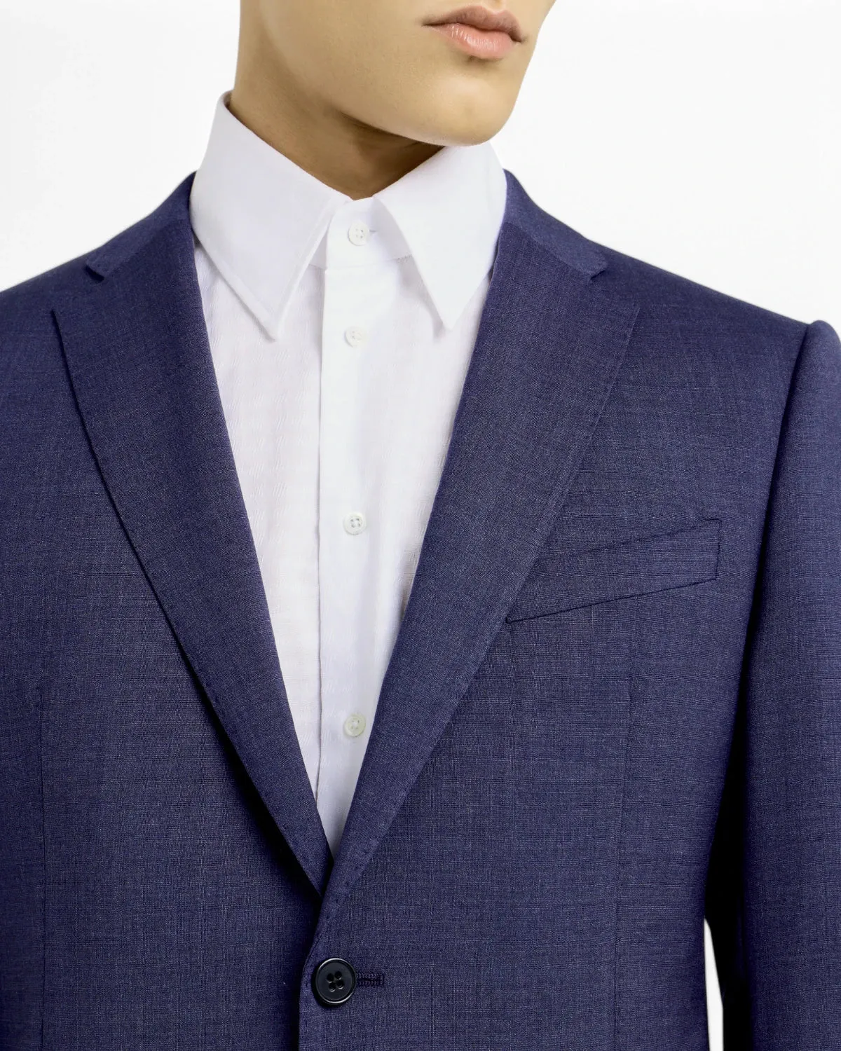 Abito Slim Fit in Fresco Lana Natural Stretch