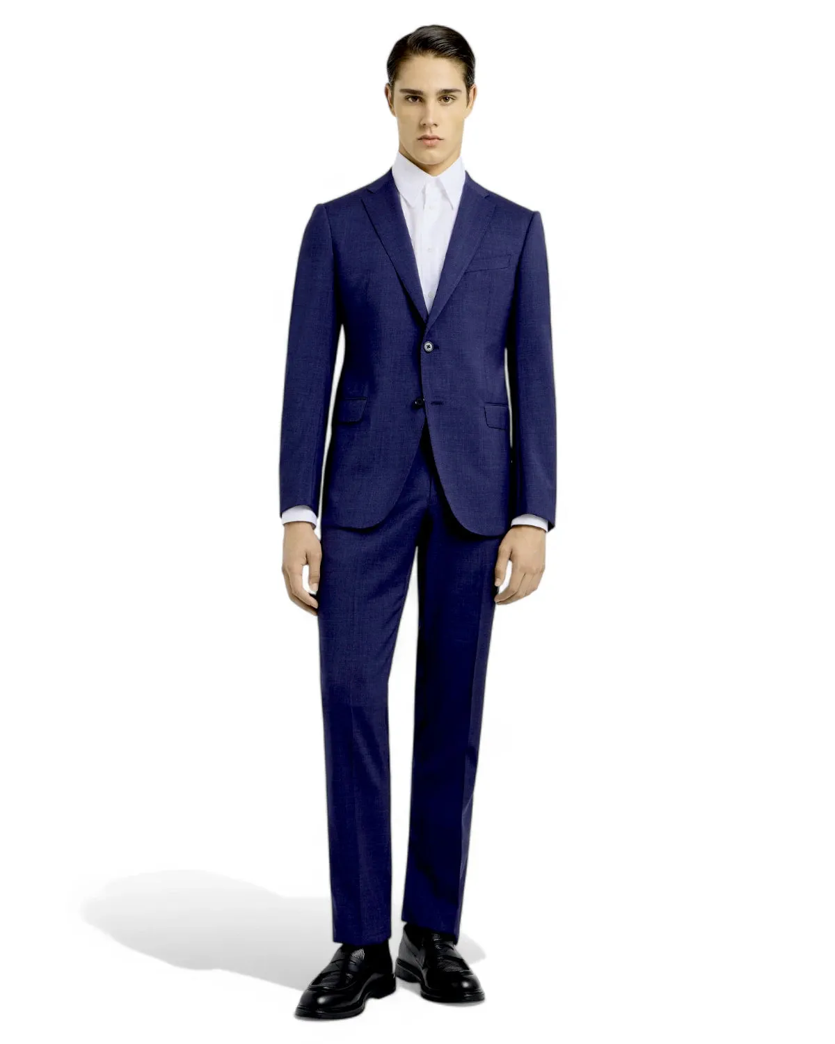 Abito Slim Fit in Fresco Lana Natural Stretch