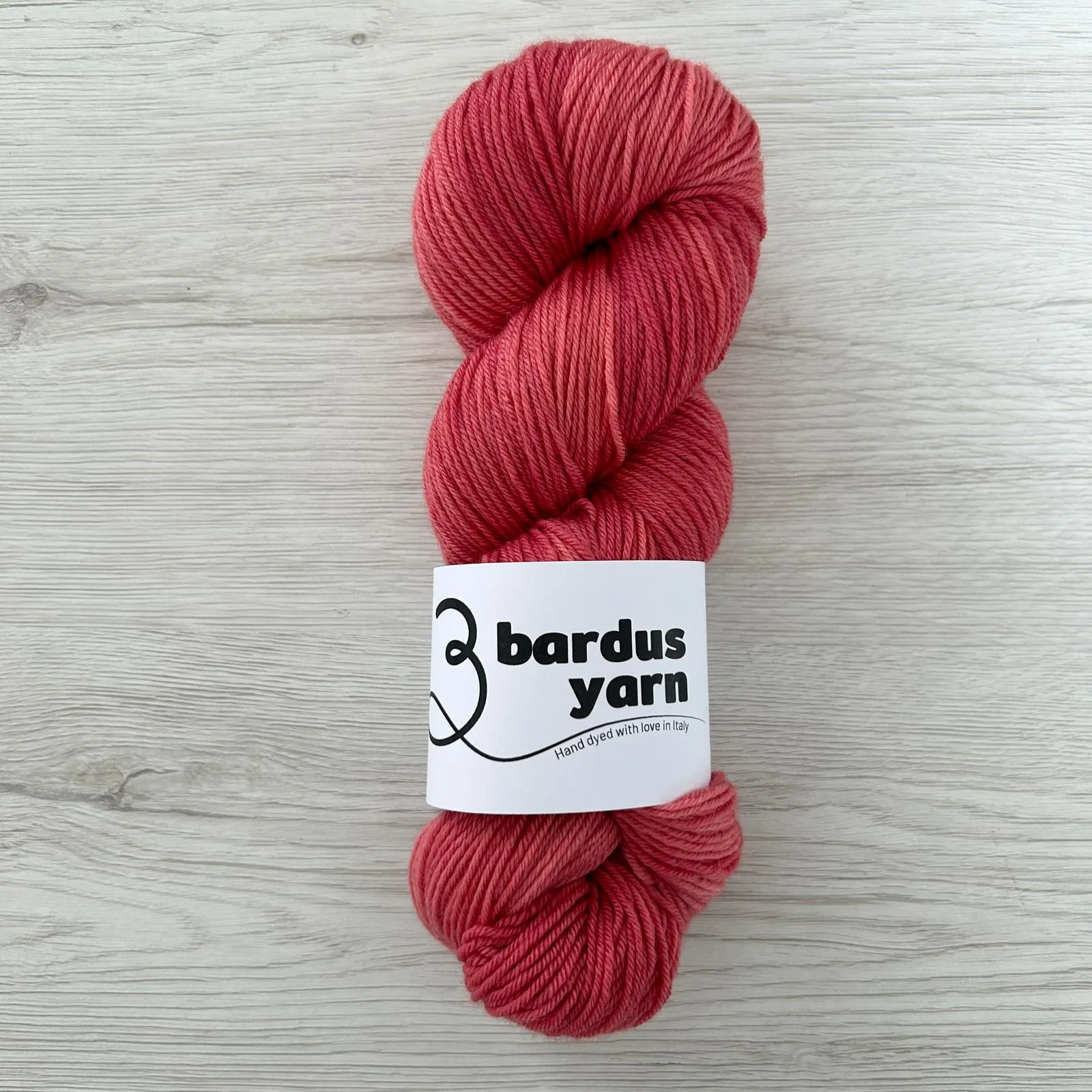 Luxurious Geranium Merino Yarn by Bardus.