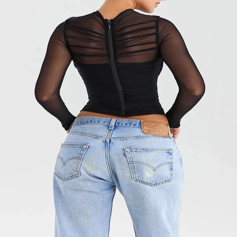 Blusa Manga Longa Miami