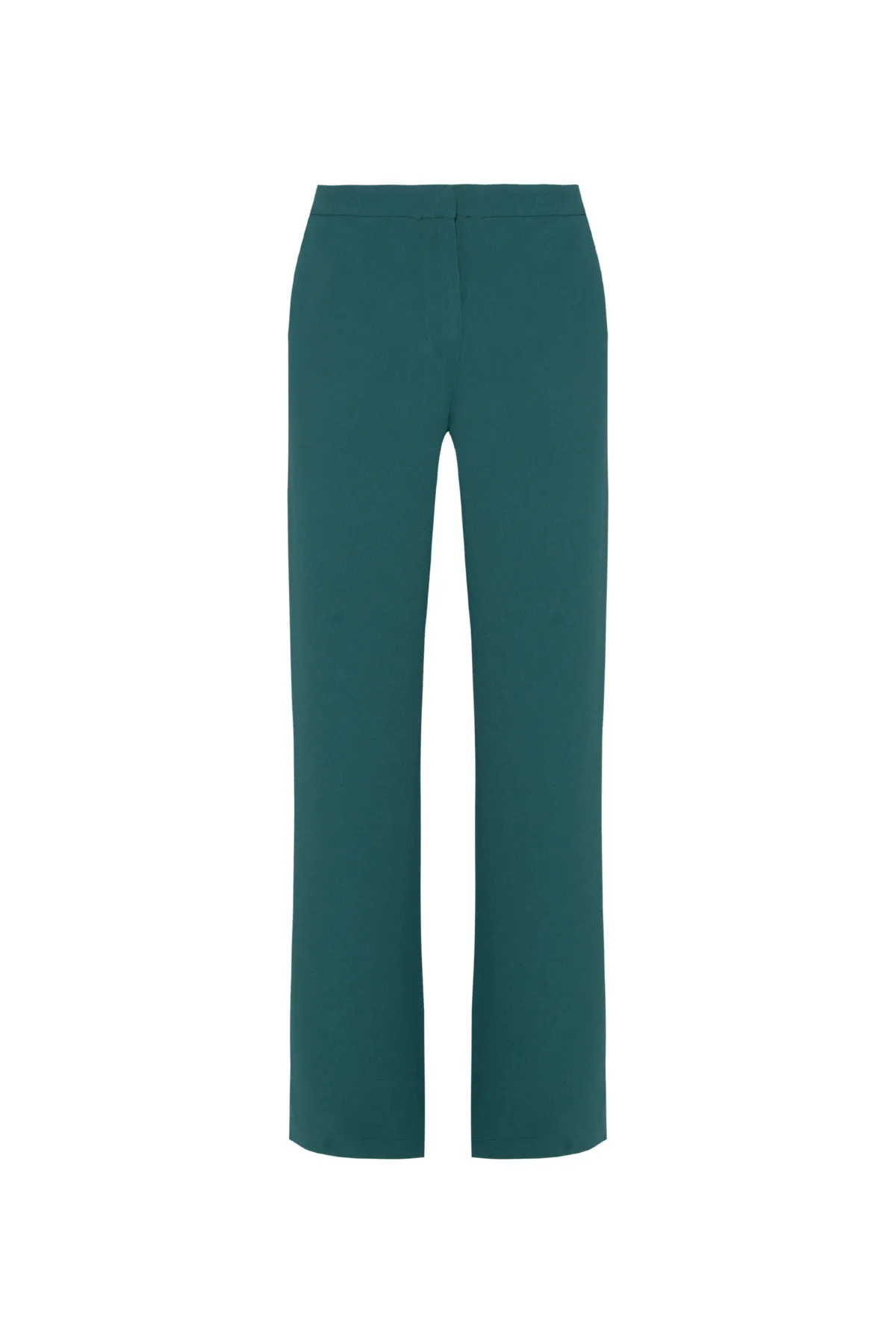 Calça De Pregas Alfaiataria Em Crepe