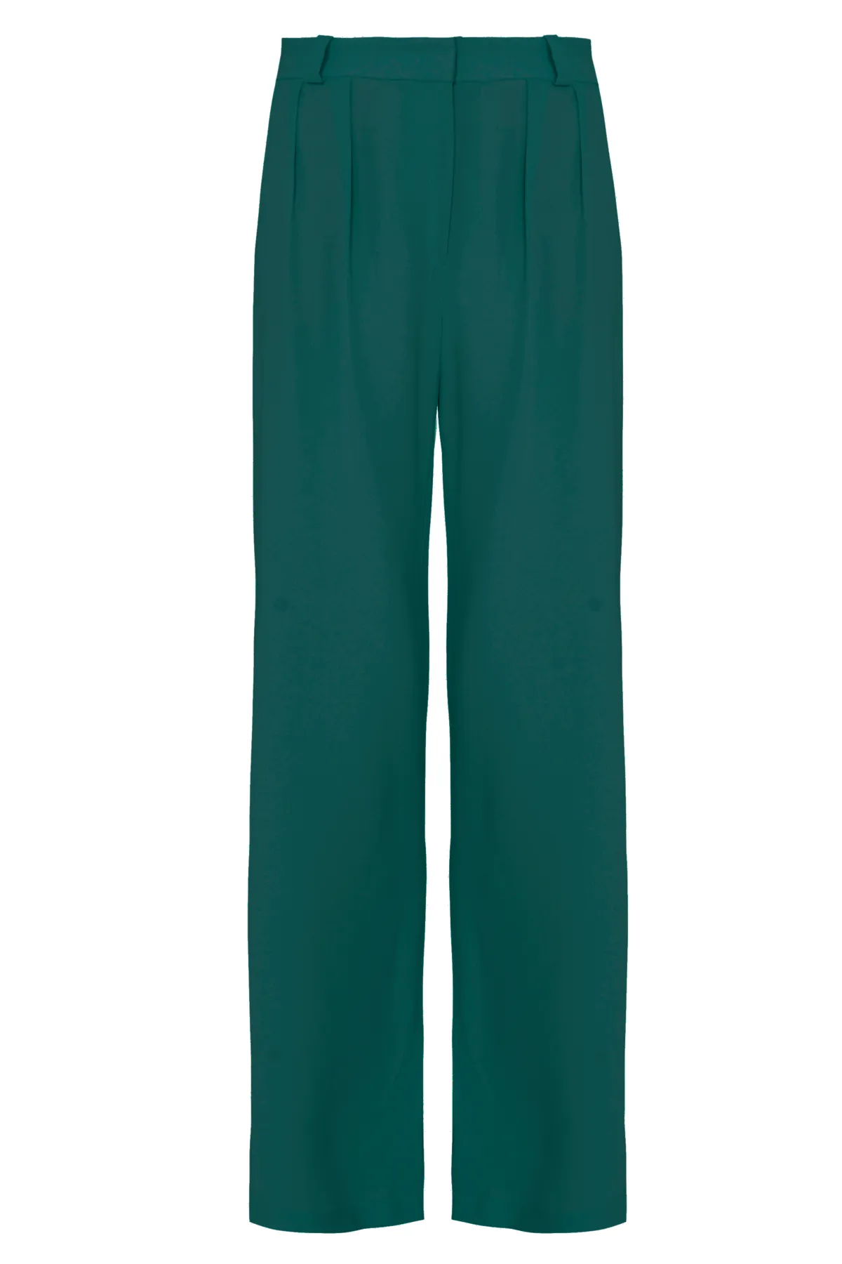 Calça De Pregas Alfaiataria Em Crepe