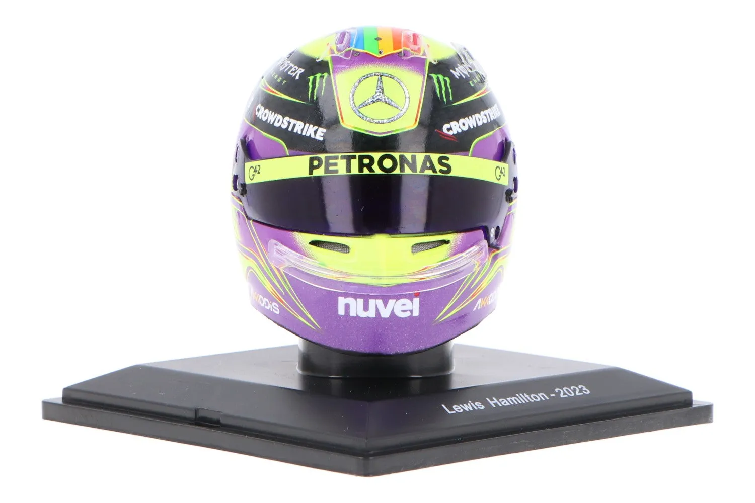 Casco a Escala 1:5 Lewis Hamilton #44 2023 - Azul Oscuro