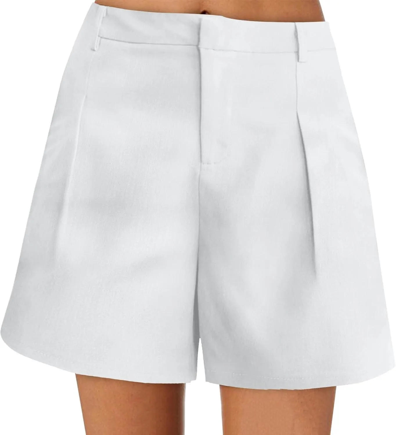 Casual Shorts for Women 2025 Summer Dressy Casual High Waist Dress Shorts Tailored Wide Leg Work Short with Pockets