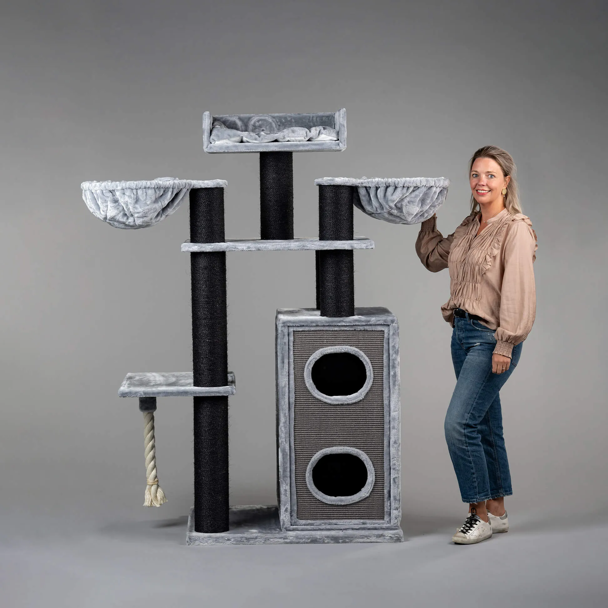 Cat Paradise Blackline Gris Claro