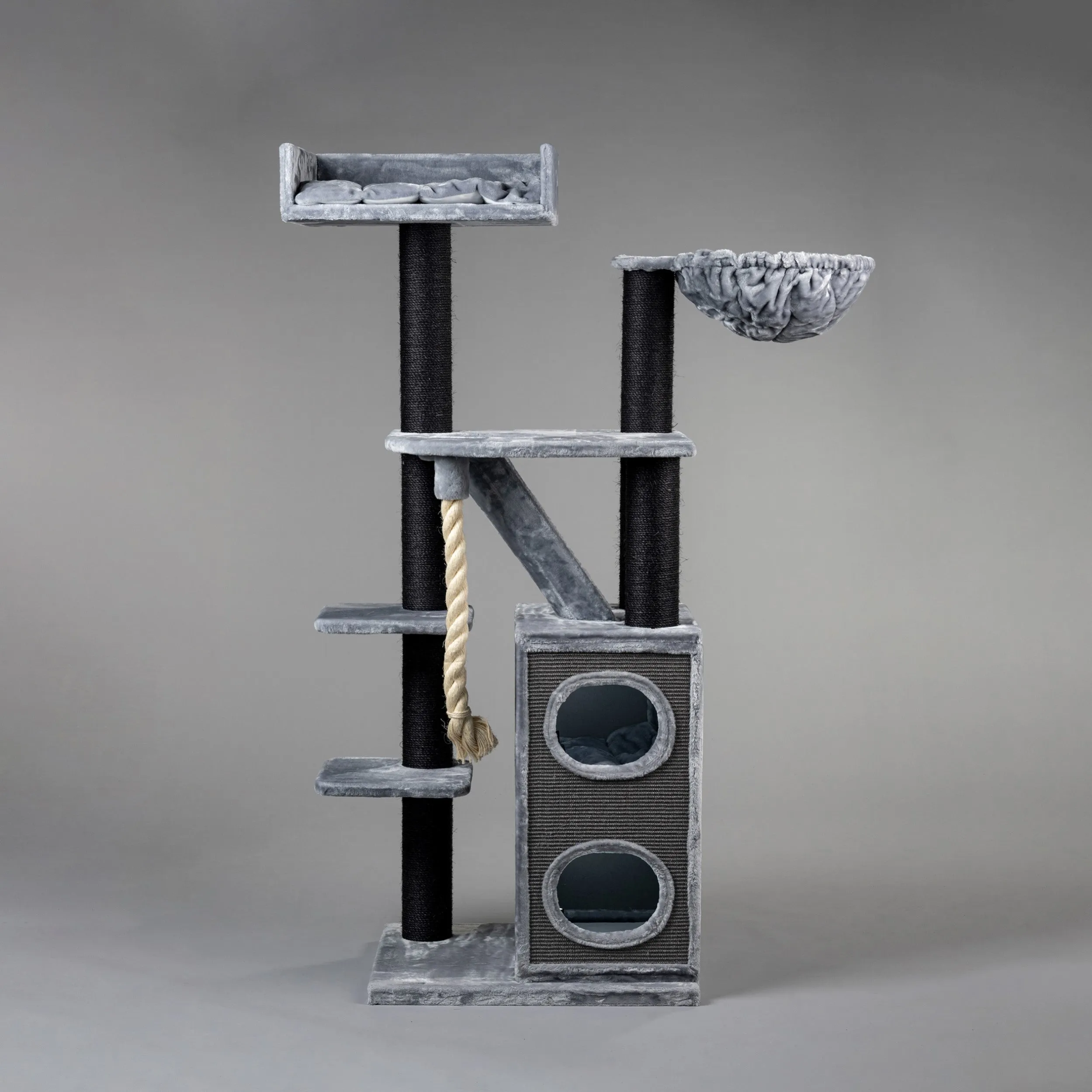 Cat Penthouse Blackline Gris Claro