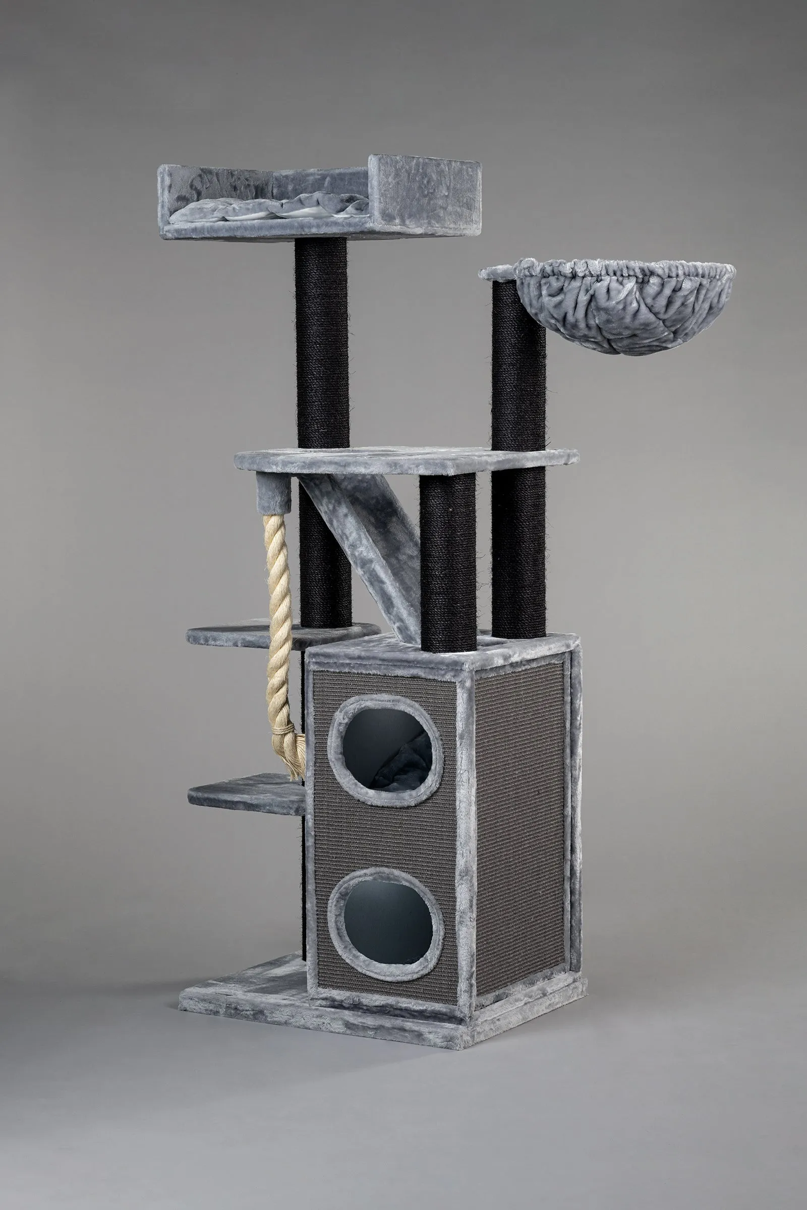 Cat Penthouse Blackline Gris Claro