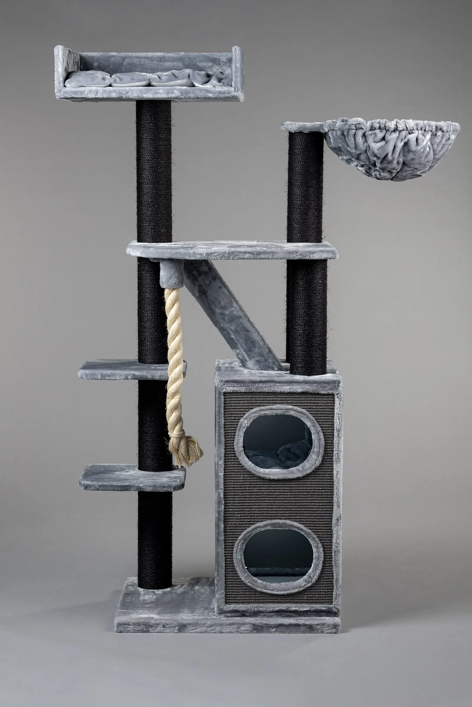 Cat Penthouse Blackline Gris Claro