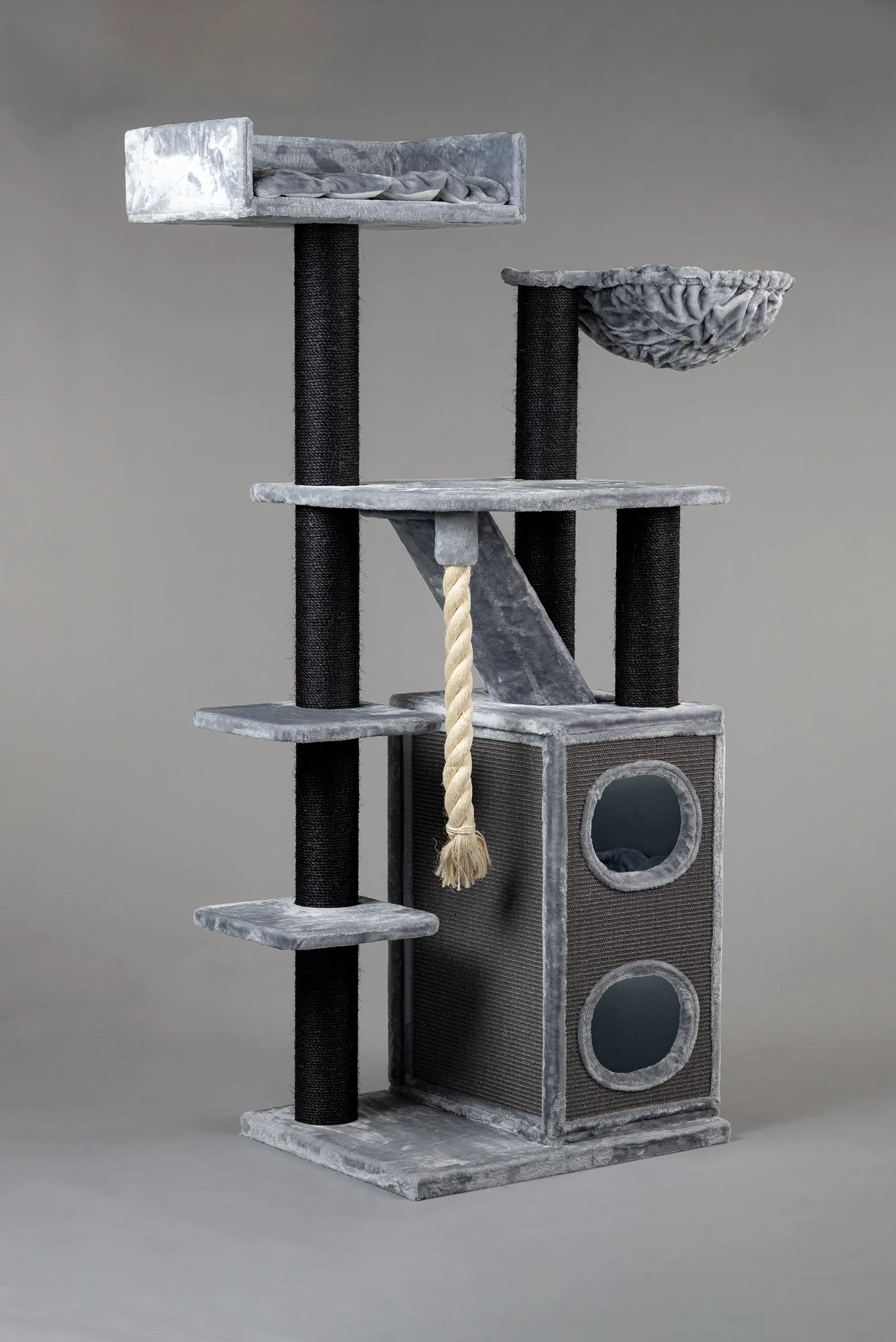 Cat Penthouse Blackline Gris Claro