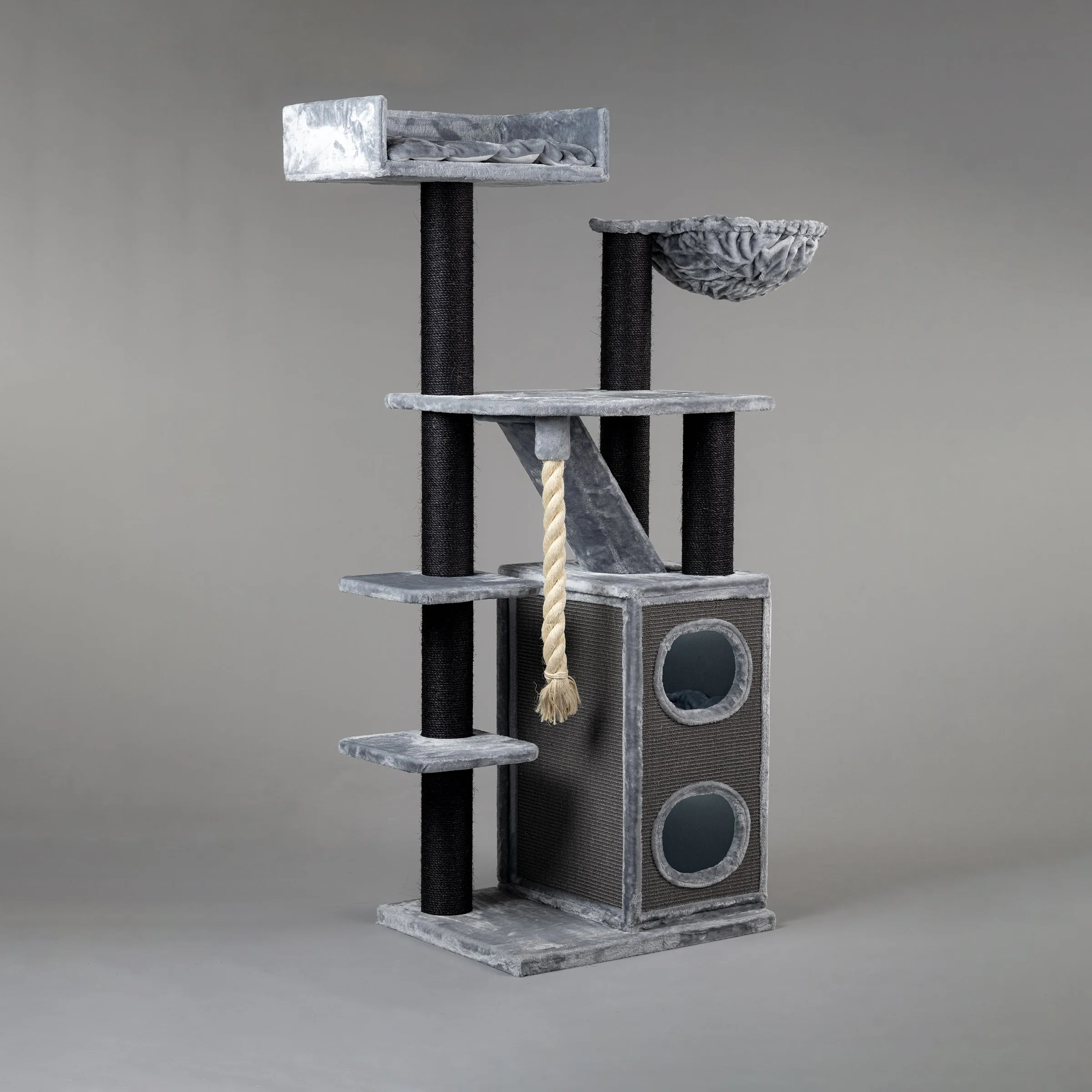 Cat Penthouse Blackline Gris Claro