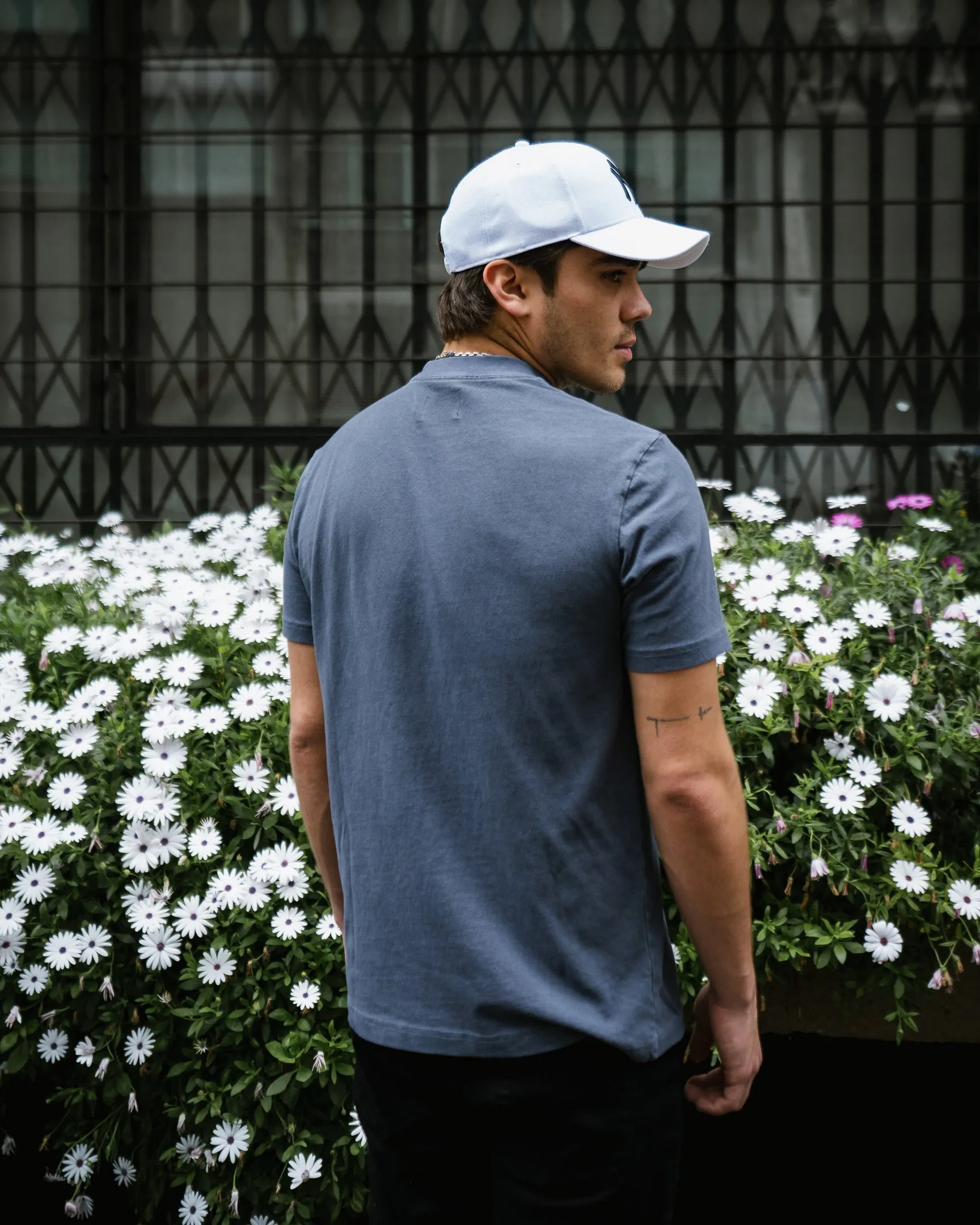 Chrome Washed Tee 12/1 - Plomo