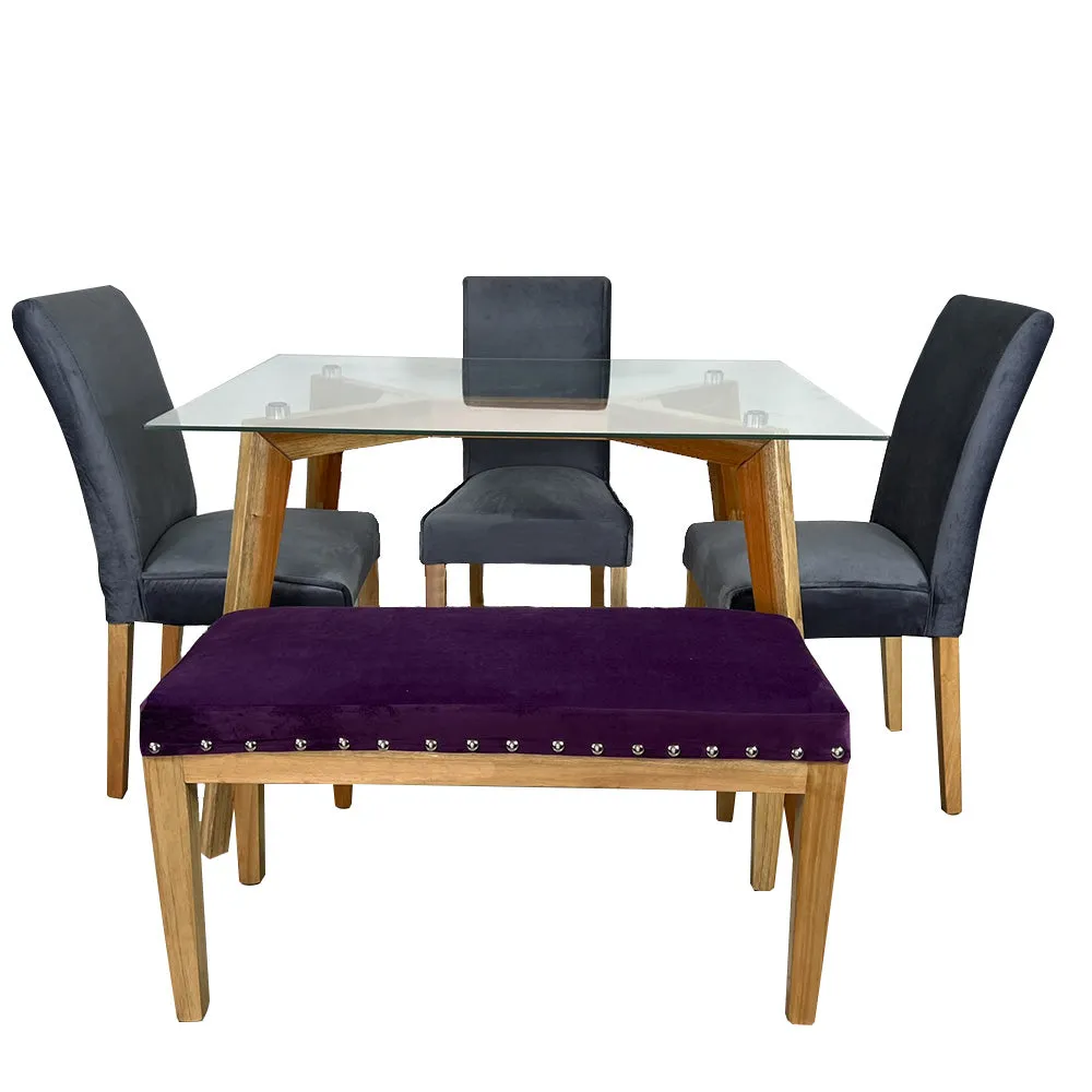Combo Sofa en L Cama Grecia   Juego de Comedor Rio