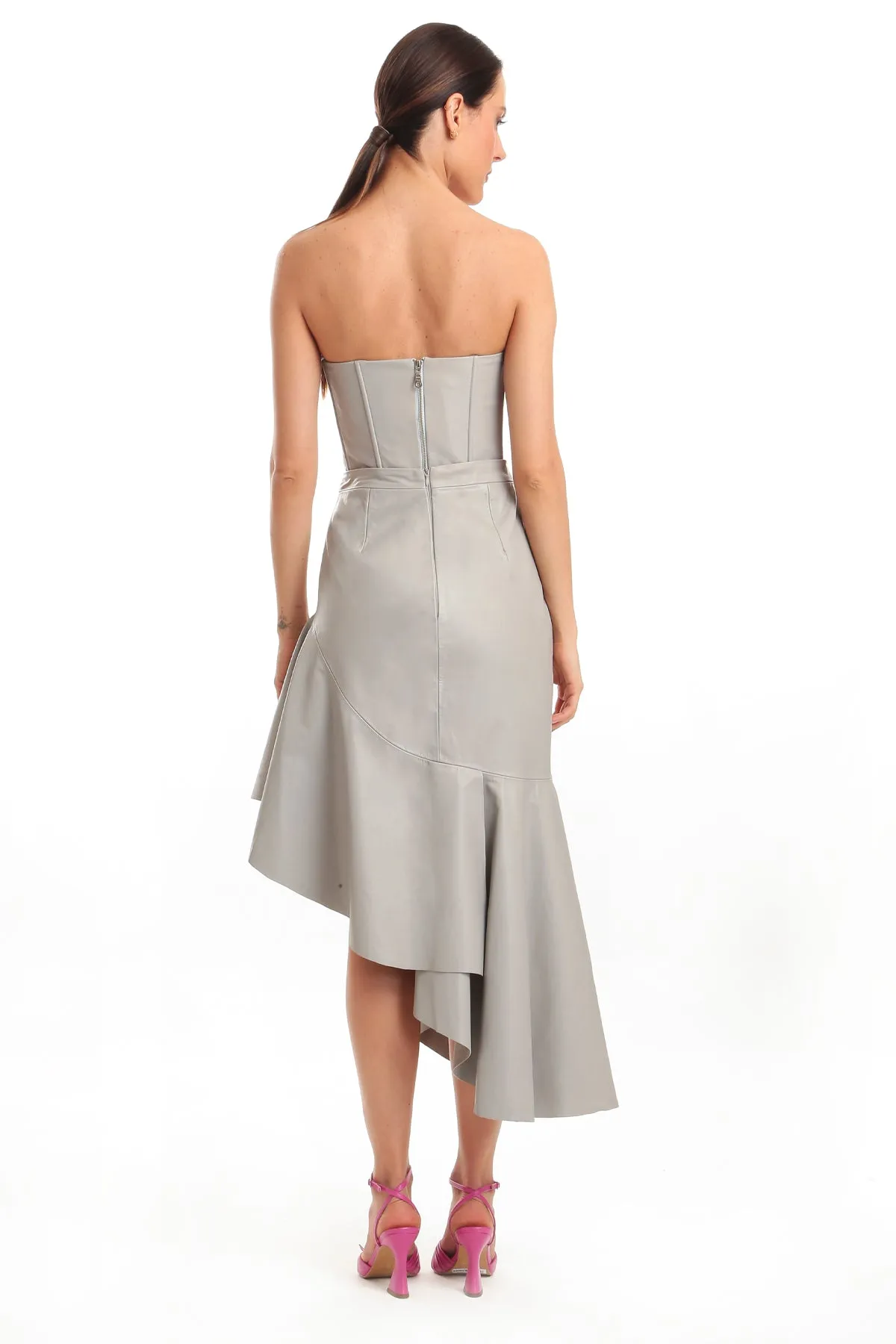 Corselet Couro com Nervuras