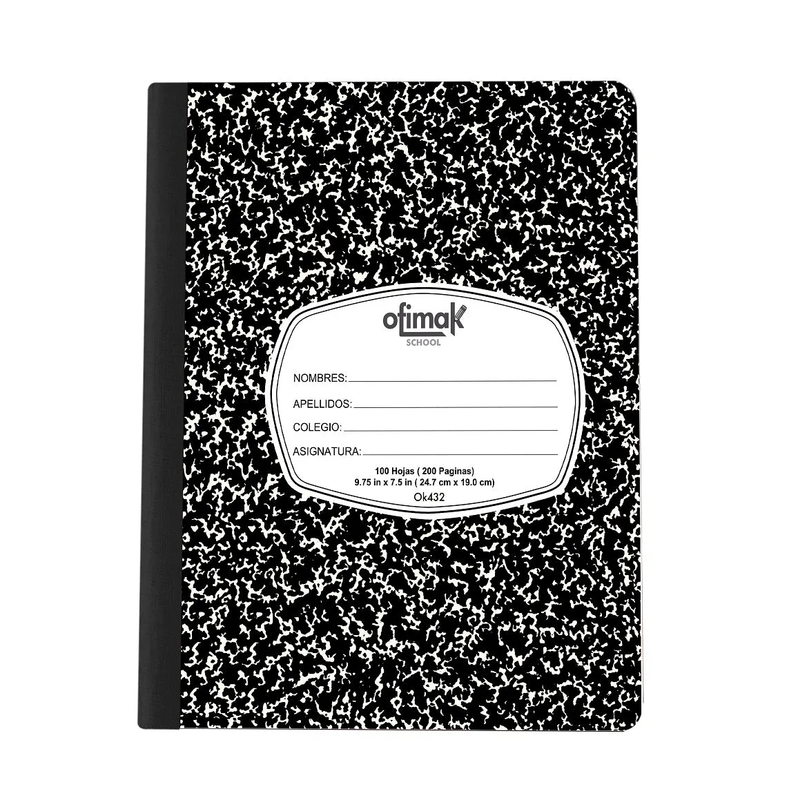 Cuaderno Cosido Rayado, Colores Surtidos, Marca Ofimak