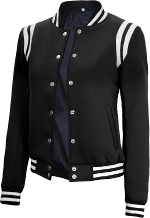 Decrum Letterman Jacket Womens - Varsity Jackets For Women Highschool Baseball Bomber Trendy