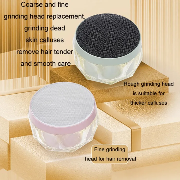 Depiladora Manual de Cristal con molinillo de pies de doble cara 2 en 1 (rosa) - Pies Suaves y Sedosos