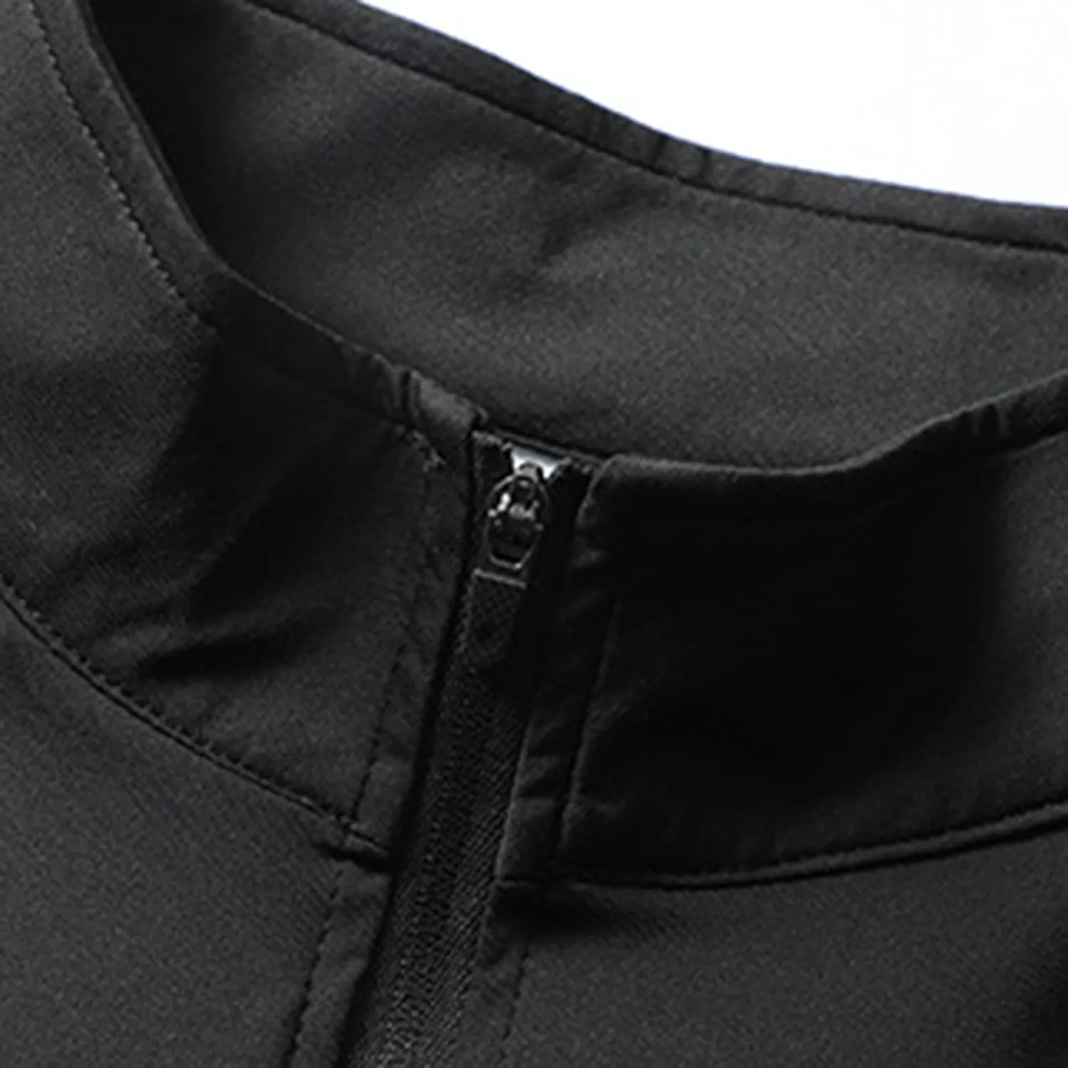 Generic Men's Sports Shirt 1/4 Zip Pullover Casual Short Sleeves Slim Fit Running Training Mock Neck Solid Golf Blouse