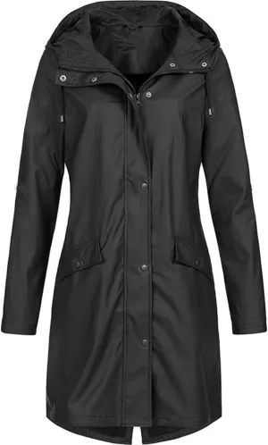 Going Out Rain Coats for Women Waterproof Jacket Plus Size Hooded Raincoat Windproof Sunscreen Outerwear