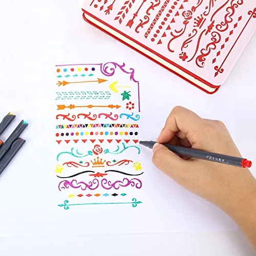 iBayam Journal Planner Pens Colored Pens Fine Point Art Markers Fine Tip Drawing Pen Set Coloring Pens for Journaling Writing Note Taking Office Desk Accessories Back to School Supplies Multicolor