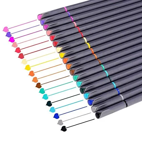 iBayam Journal Planner Pens Colored Pens Fine Point Art Markers Fine Tip Drawing Pen Set Coloring Pens for Journaling Writing Note Taking Office Desk Accessories Back to School Supplies Multicolor