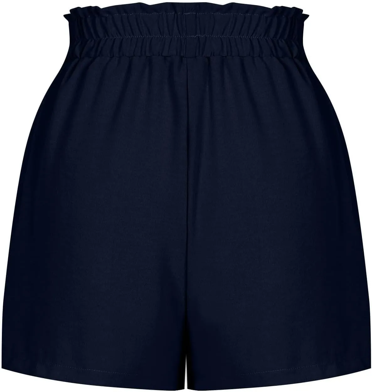 Linen Shorts for Women Summer High Waist Elastic Adjustable Tie Knot Lounge Shorts Casual Loose Flowy Short Pants