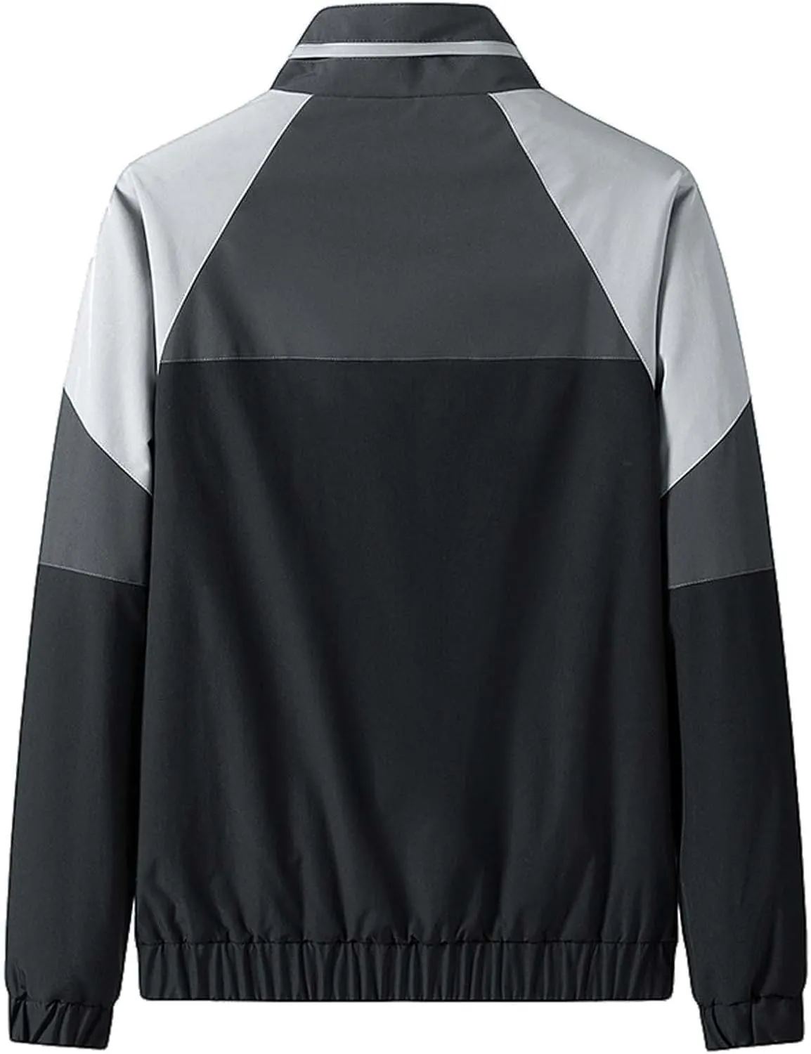 Men's Casual Baseball Jackets Lightweight Bomber Color Block Varsity Coat Spring Autumn Slim Thin Jackets with Jackets