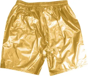Mens Sexy Shorts Metallic Shiny Sparkly Hot Drawstring Short Pants with Pockets 2025 Trendy