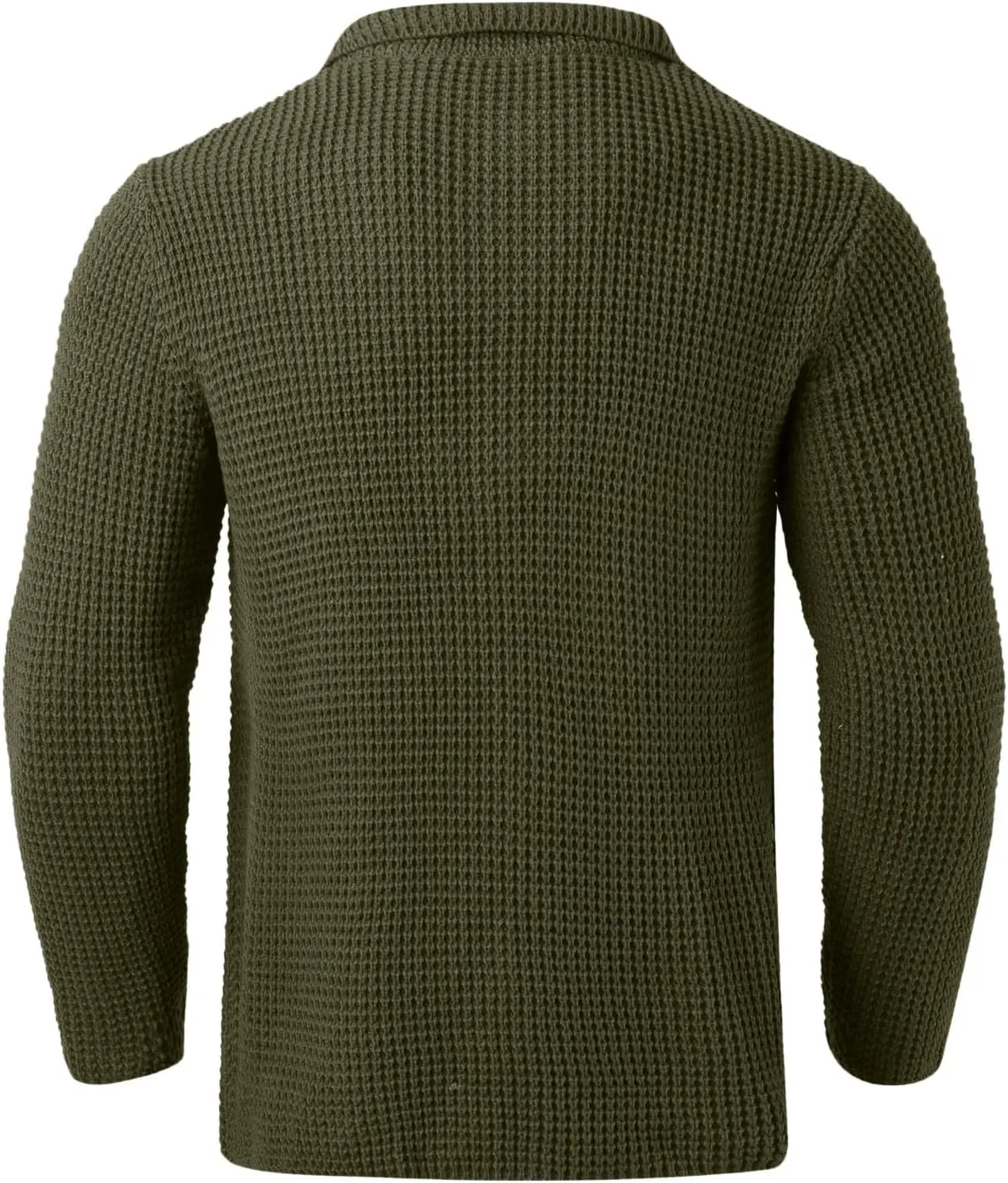 PeQAQ Mens Cardigan Sweater Cable Knit V Neck Button up Sweaters Winter Soft Warm Ribbed Cardigan Sweater Jacket with Pockets