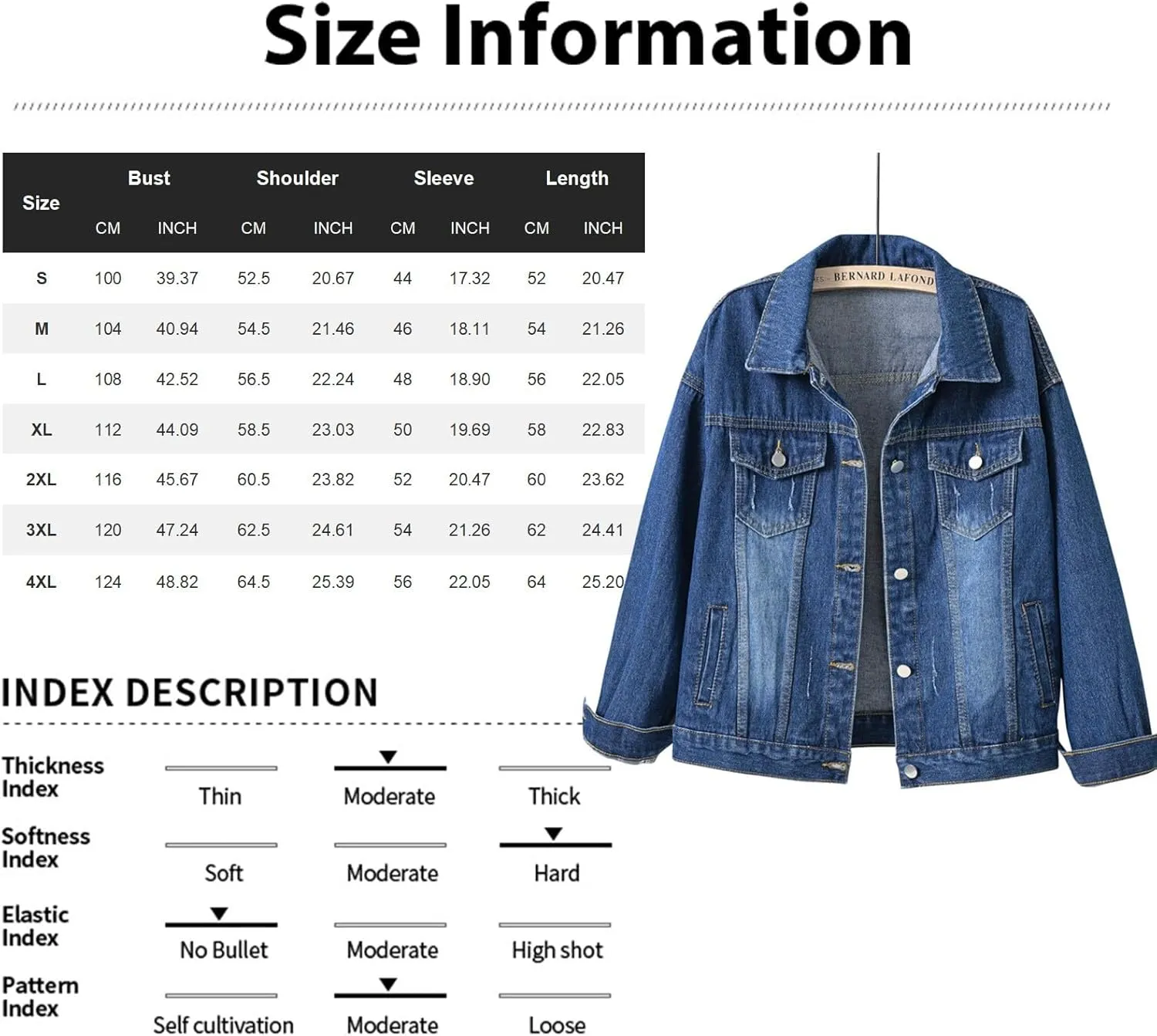 PETYCZEN Womens Jean Jacket Classic Fit Long Sleeve Cropped Denim Jacket Lapel Button Down Boyfriend Jean Jackets Fall Coats