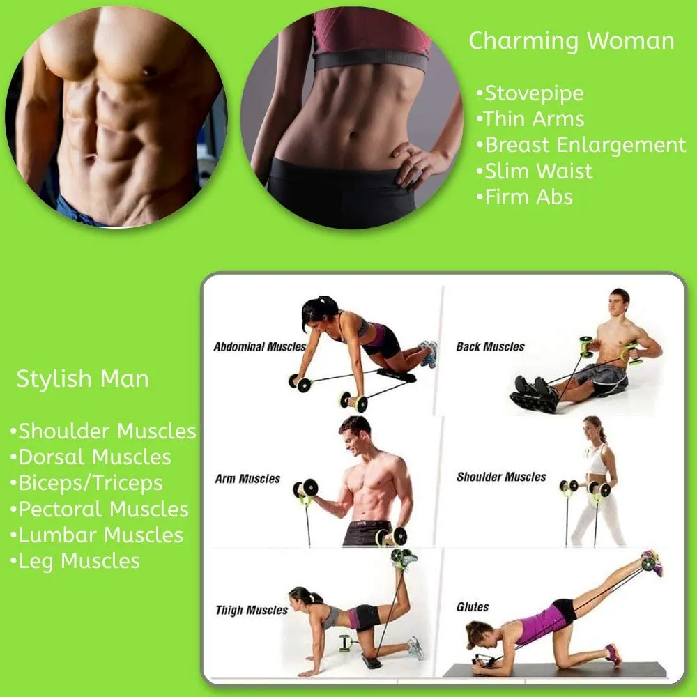 Revoflex Xtreme Pro - Ruedas de ejercicio multiuso | BronFit©
