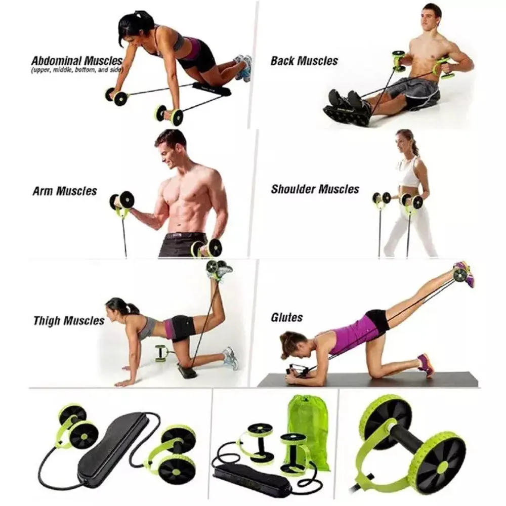 Revoflex Xtreme Pro - Ruedas de ejercicio multiuso | BronFit©