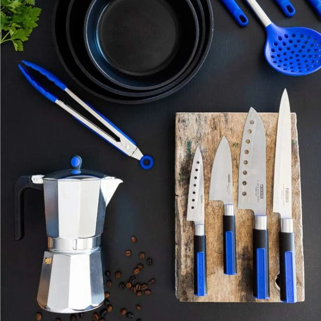 Set de 4 Cuchillos Japoneses Solid  Monix