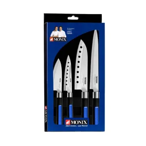 Set de 4 Cuchillos Japoneses Solid  Monix