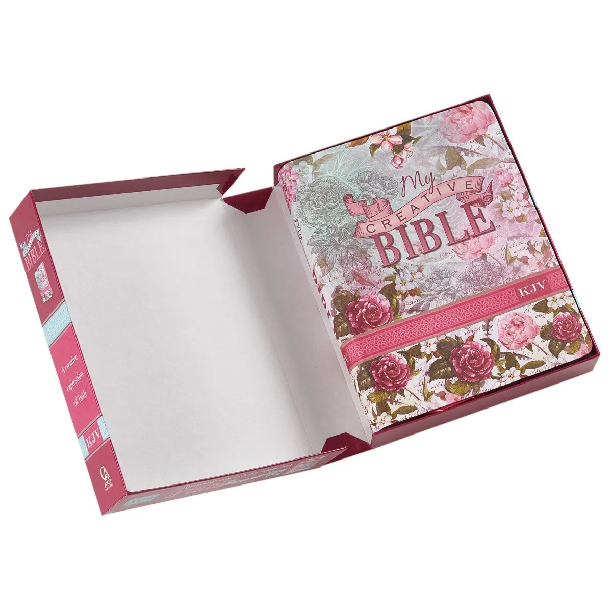 SILKY FLORAL MY CREATIVE BIBLE FOR GIRLS JOURNALING BIBLE  HARD COVER  KJV