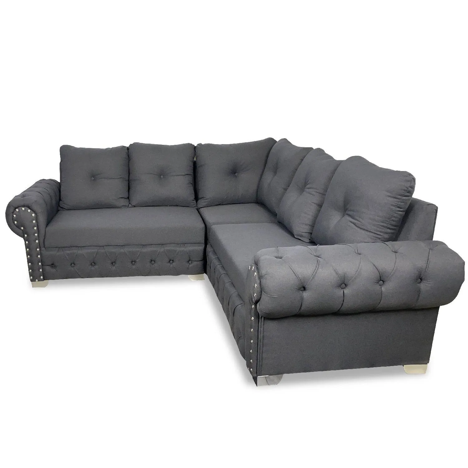 Sofa en L Florida Parker Humo