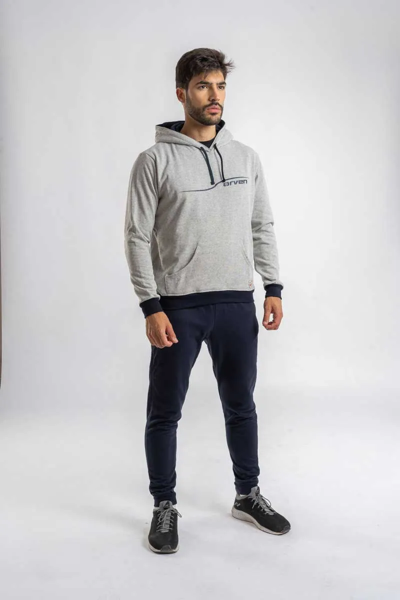 Sudadera con Capucha Player Gris Jaspeado