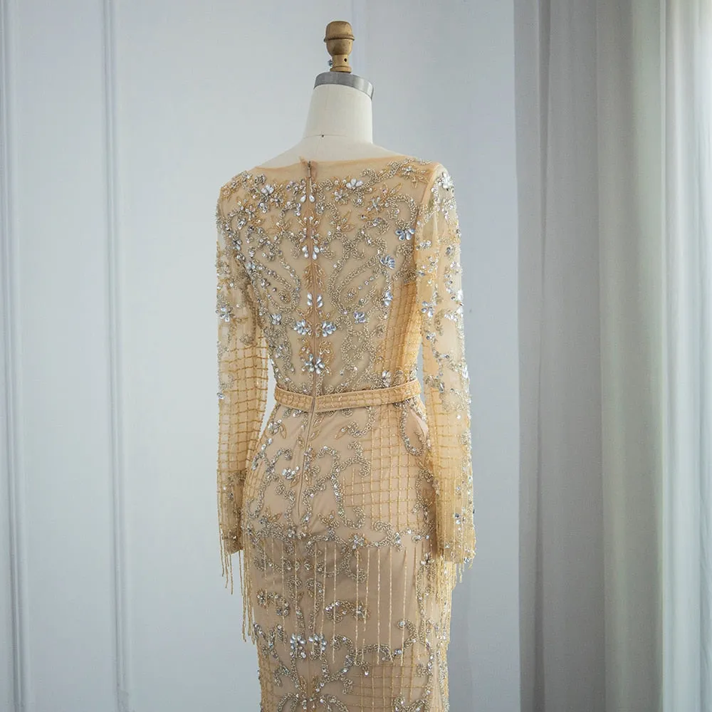Vestido de Festa Longo Veneza Império Dourado - Modelo Especial