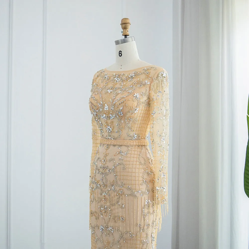 Vestido de Festa Longo Veneza Império Dourado - Modelo Especial