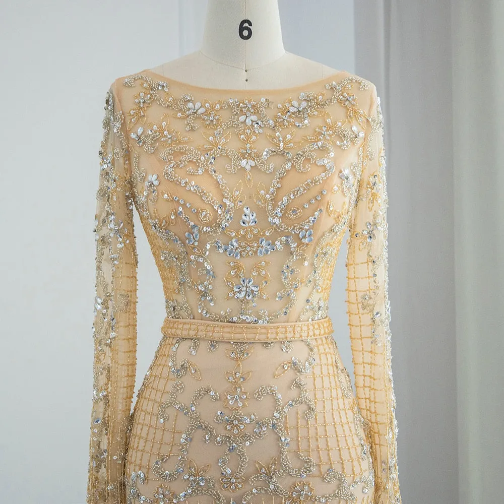 Vestido de Festa Longo Veneza Império Dourado - Modelo Especial