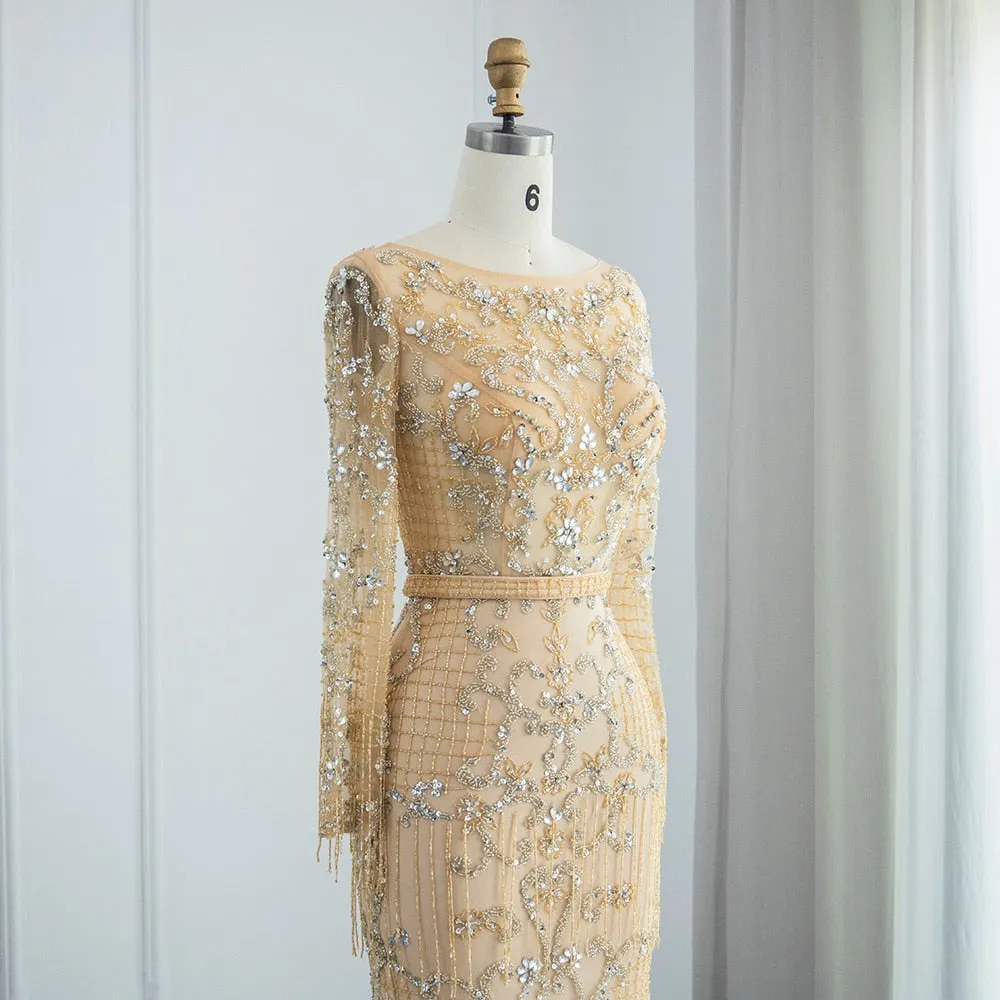 Vestido de Festa Longo Veneza Império Dourado - Modelo Especial