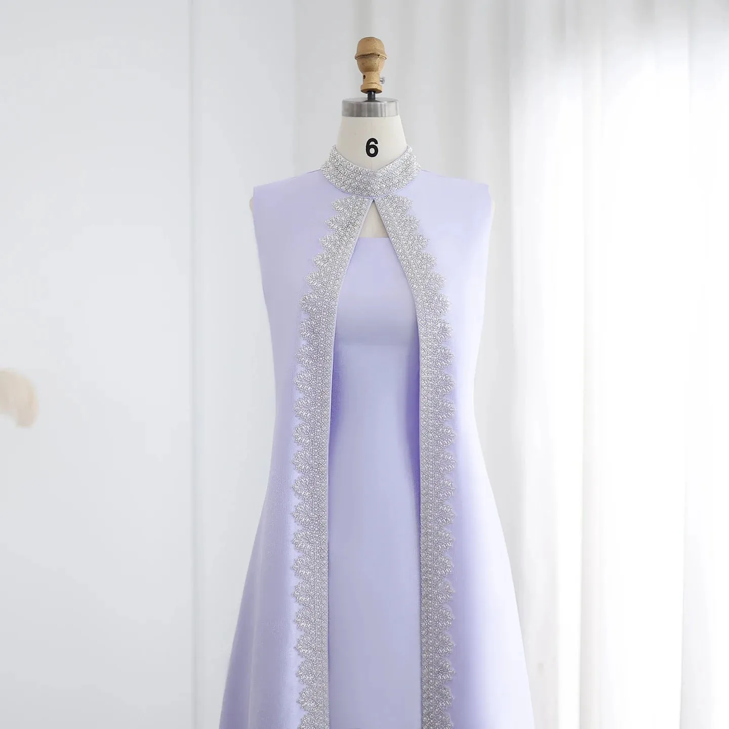 Vestido de Festa Luxo Persa em Duas Peças com Pedraria
