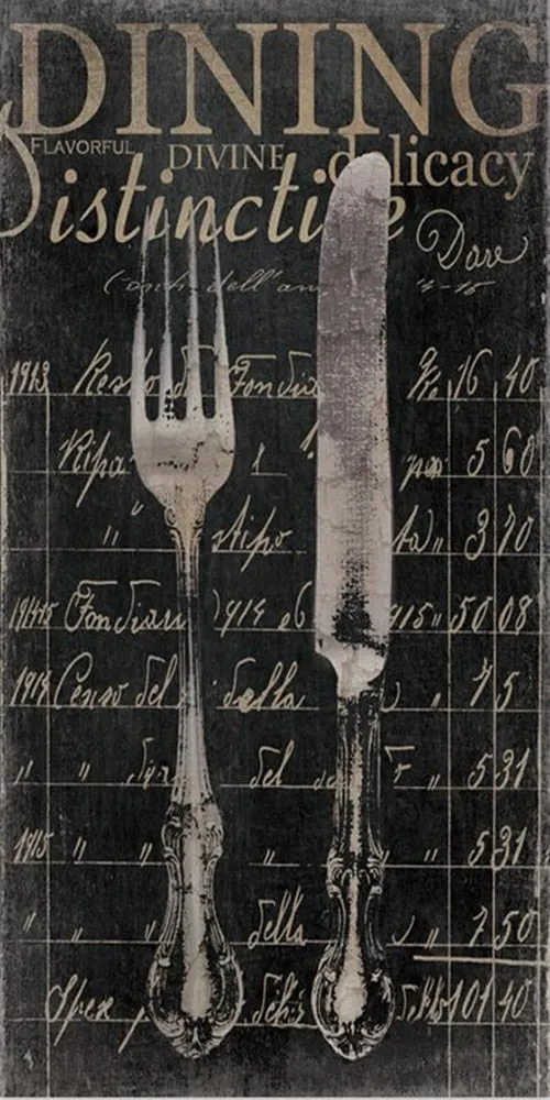 Vintage Cutlery Canvas Art: Knives and Forks Posters and Prints