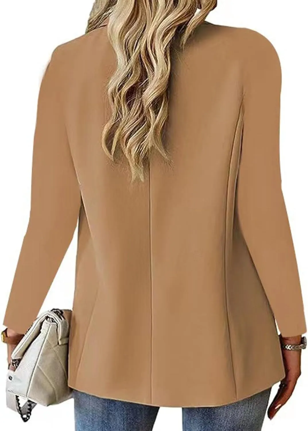 Women Business Blazer Loose Lightweigth Open Front Summer Jackets Long Sleeve Workfice Jacket Blazer Outfits