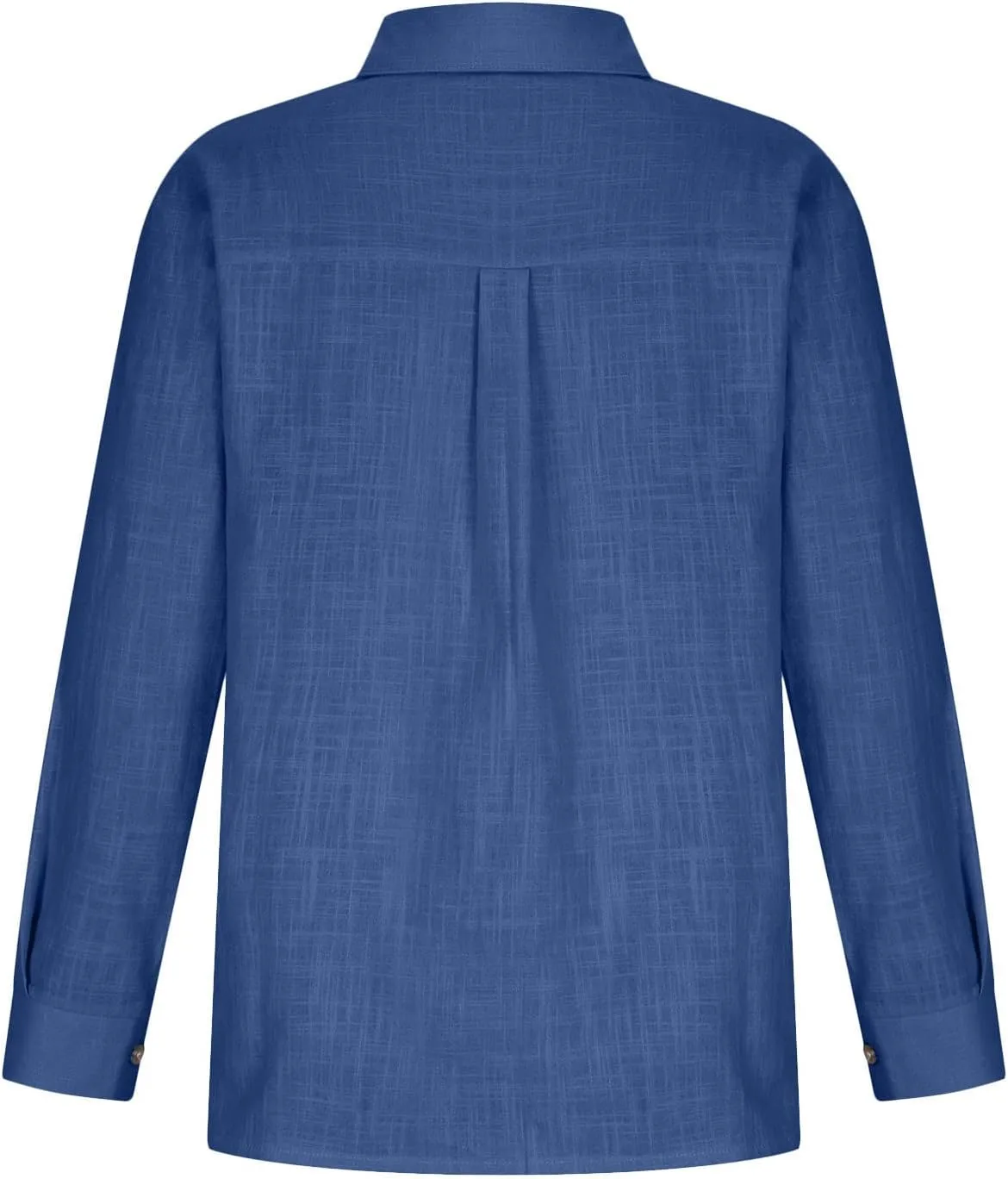 Womens Cotton Linen Button Down Shirts Long Sleeve Collared Gauze Tops Business Casual Blouses Loose Summer Tshirts